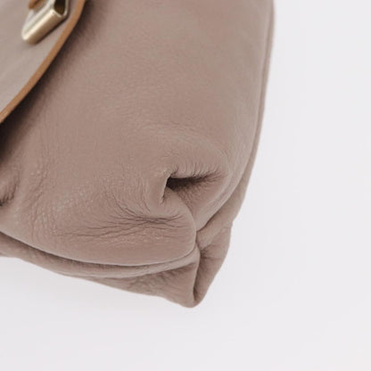 Chloe Lily Shoulder bag Leather, BEIGE, LEATHER, Handbag