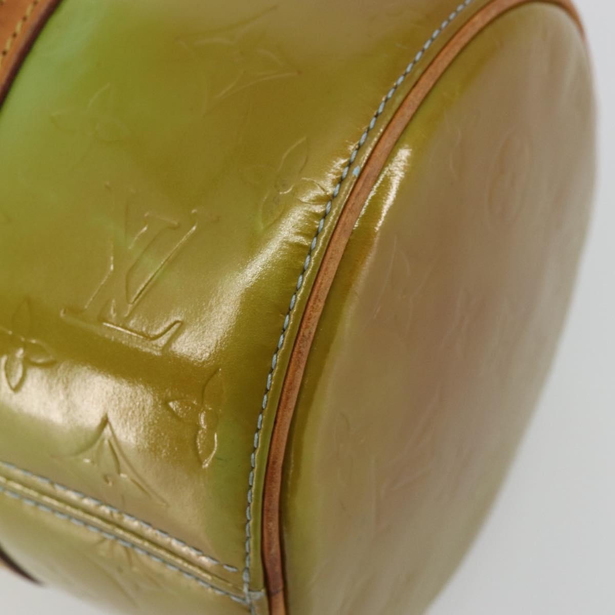 Louis Vuitton Bedford Handbag Monogram Vernis, Green, Patent Leather, Handbag