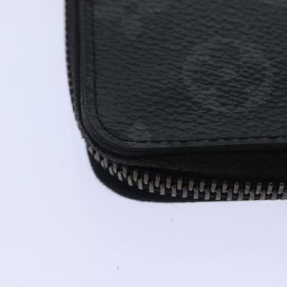 Louis Vuitton Zippy wallet vertical Taurillon Leather, BLACK, CANVAS, Wallets