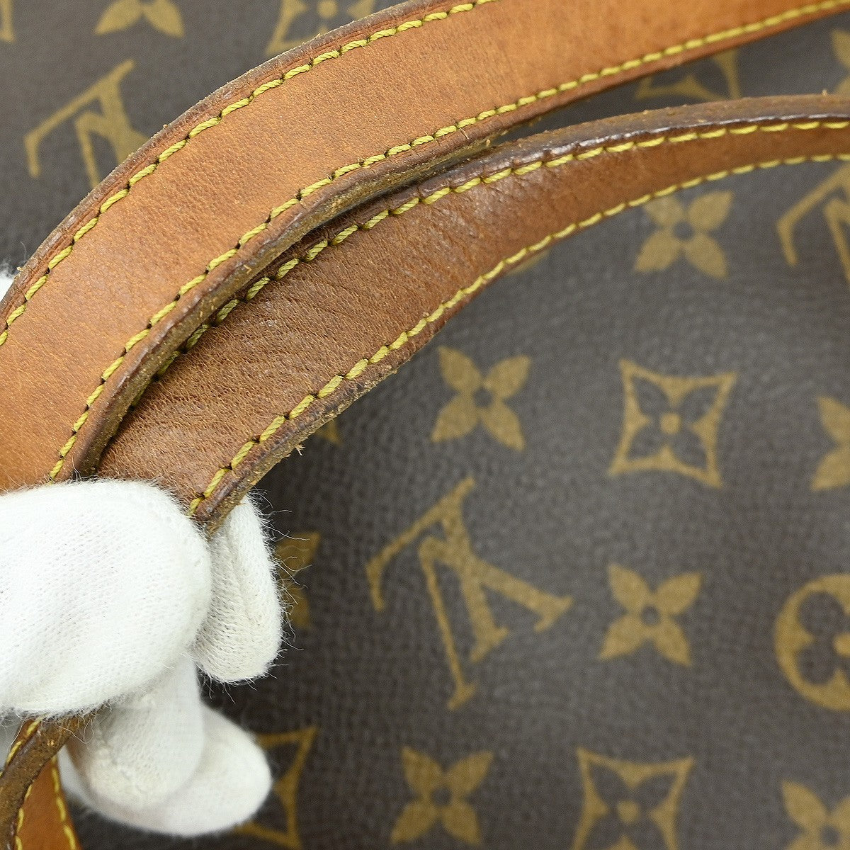 Louis Vuitton Cabas Mezzo Monogram Canvas, BROWN, CANVAS, Tote bag