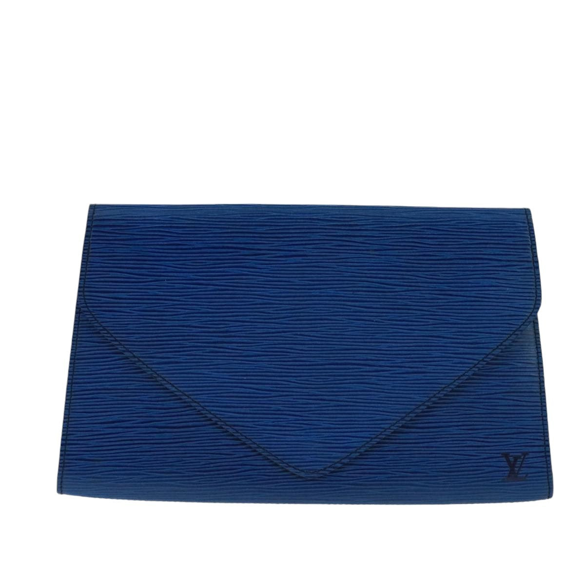 Louis Vuitton Art Deco Clutch Epi Leather, BLUE, LEATHER, Clutche & pouche