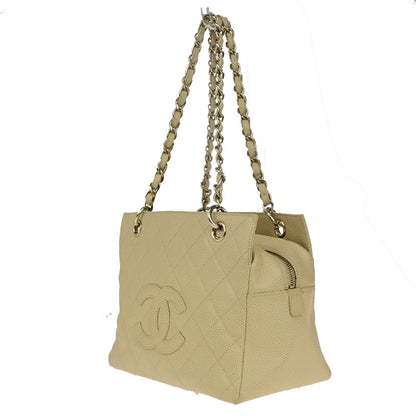 Chanel Petite Timeless Tote Stitched Calfskin, BEIGE, CALFSKIN, Shoulder bag