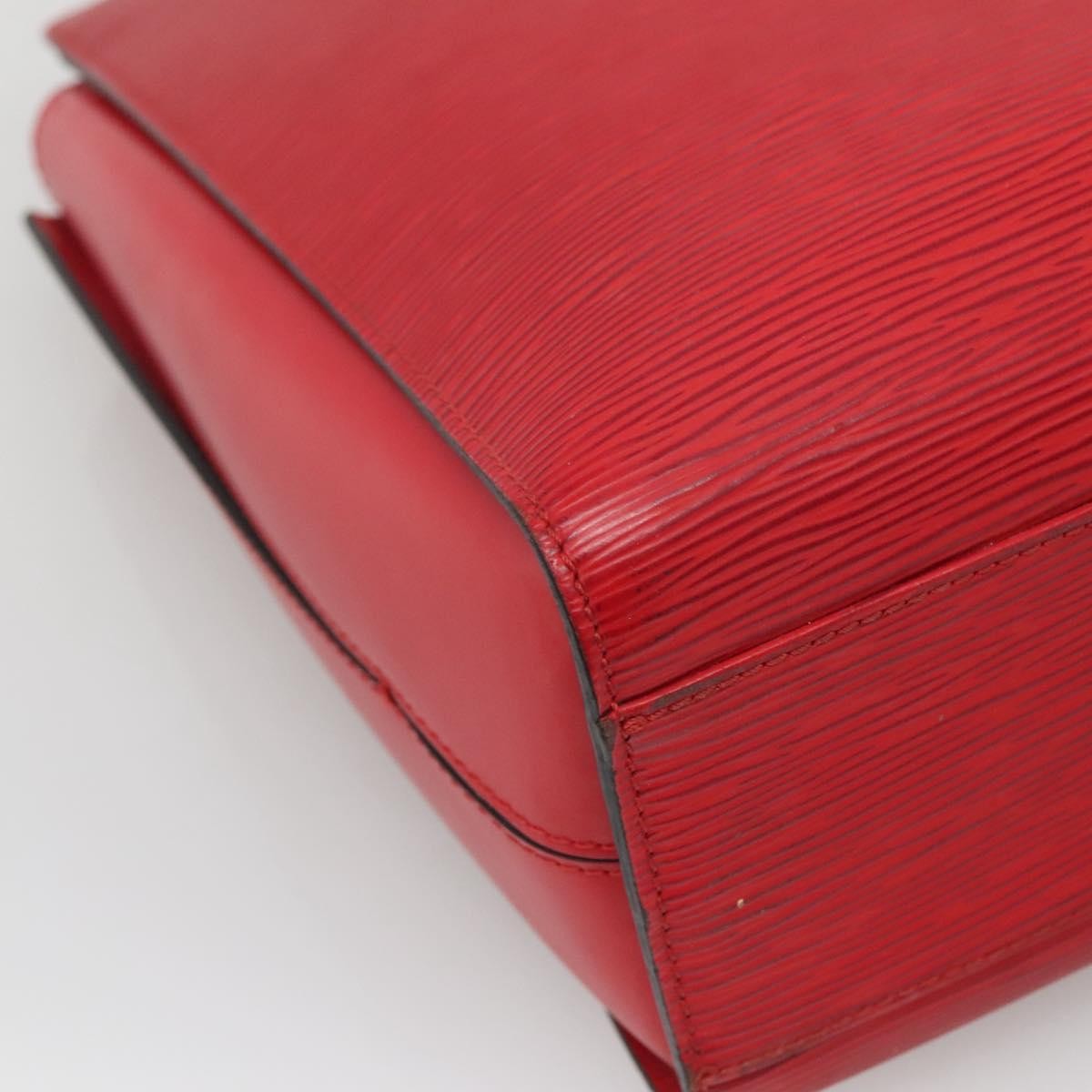 Louis Vuitton Duplex Bag Epi Leather, RED, LEATHER, Handbag