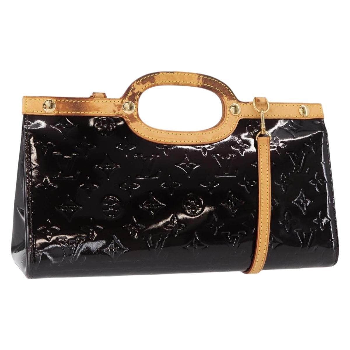 Louis Vuitton Roxbury Drive Handbag Monogram Vernis, BURGUNDY, PATENT_LEATHER, Handbag