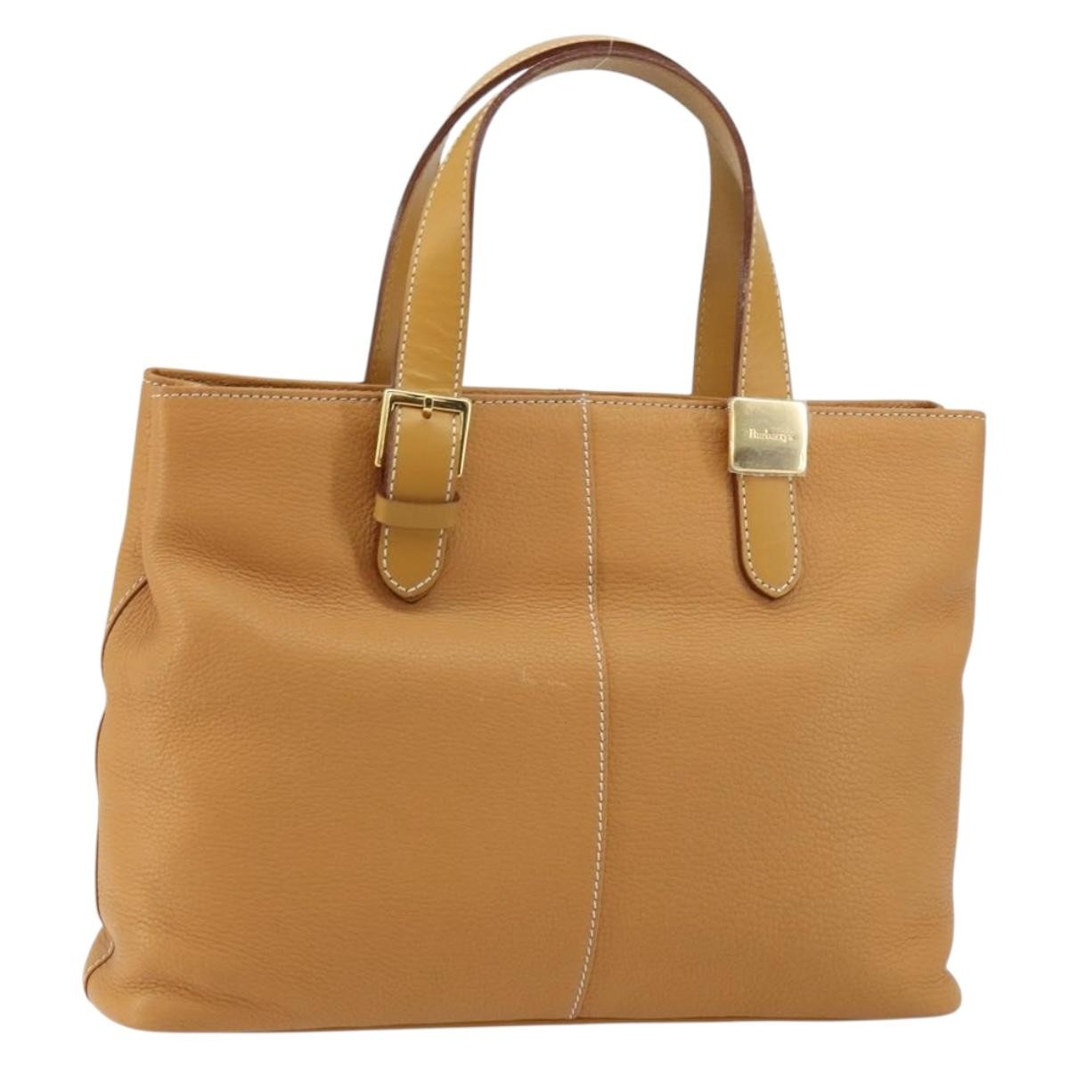 Burberry Vintage tote bag Leather, Beige, Leather, Tote Bag