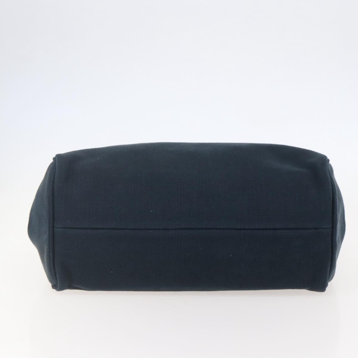 Bottega Veneta Braided Handle Open Tote Bag Canvas with Leather, BLUE, CANVAS, Tote bag