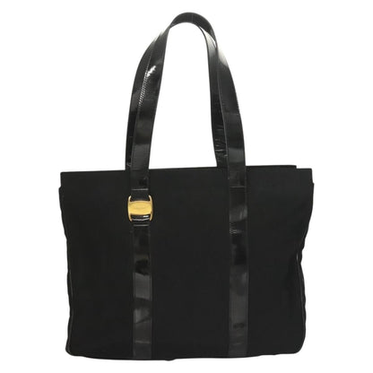 Salvatore Ferragamo Vala tote Nylon, Black, Nylon, Tote Bag