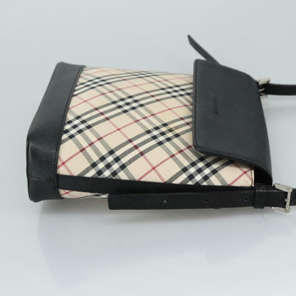 Burberry Nova check Shoulder bag Canvas, BEIGE, CANVAS, Shoulder bag