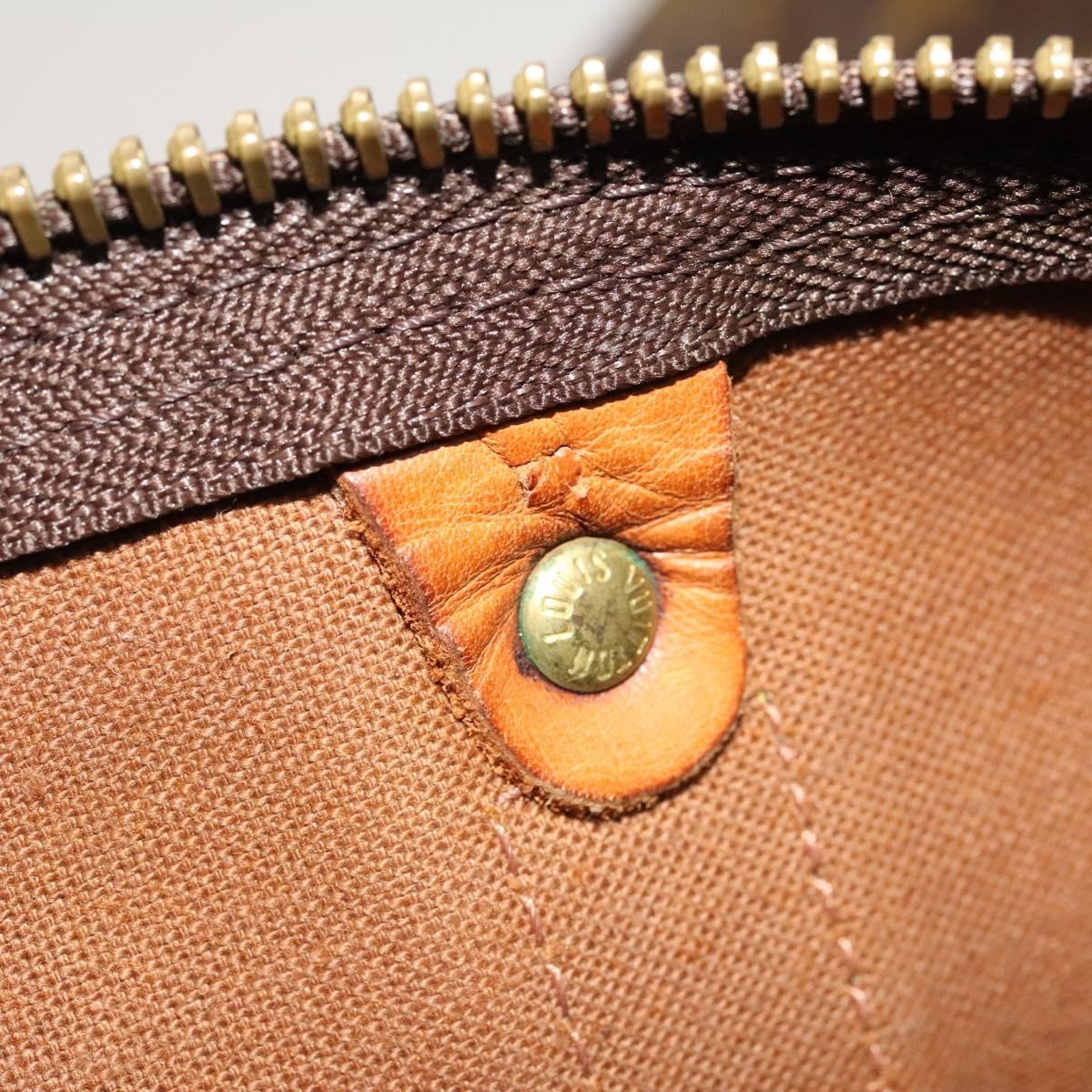 Louis Vuitton Keepall Bag Monogram Canvas, BROWN, CANVAS, Travel bag
