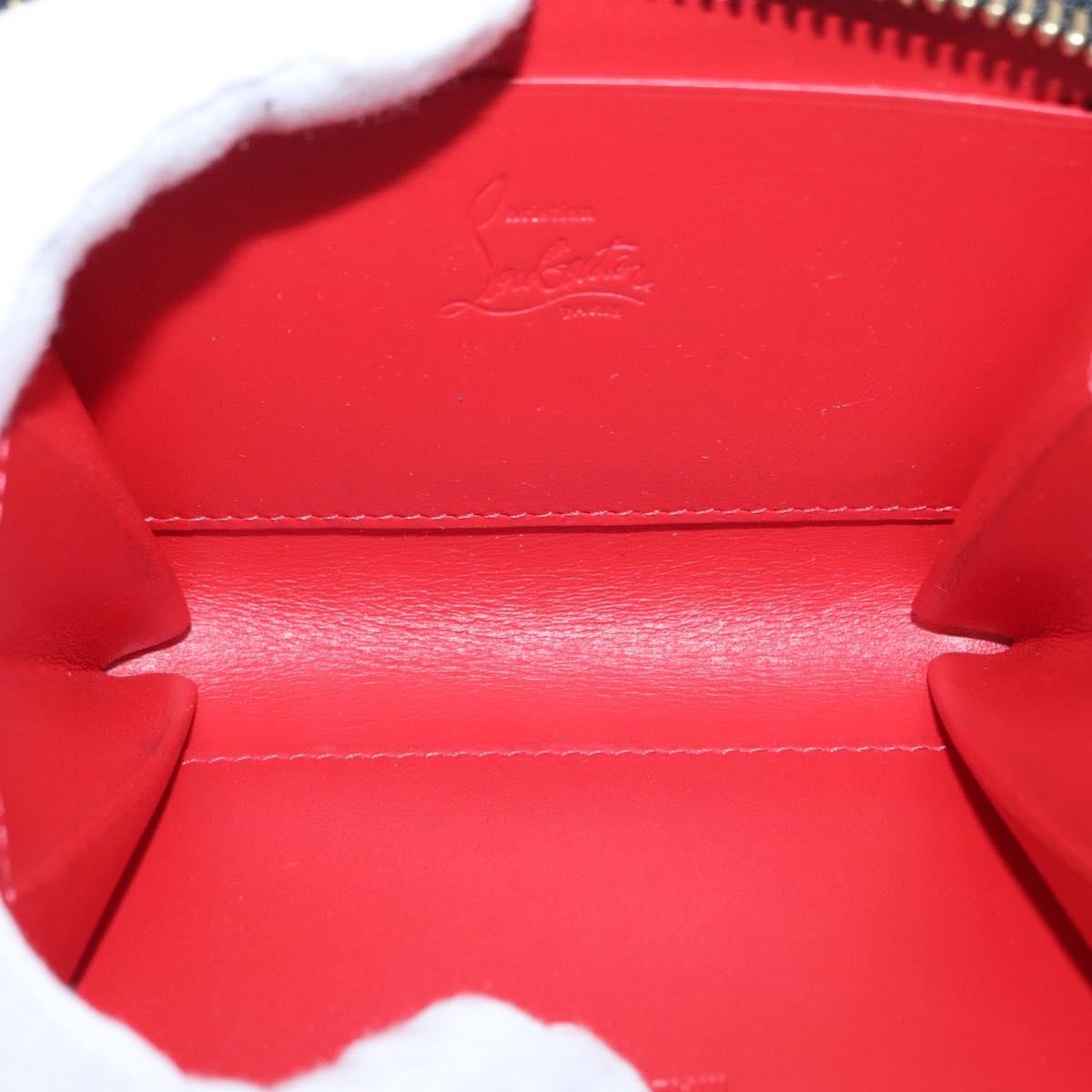 Christian Louboutin Panettone Coin Purse Embellished Leather, Black, Leather, Wallet