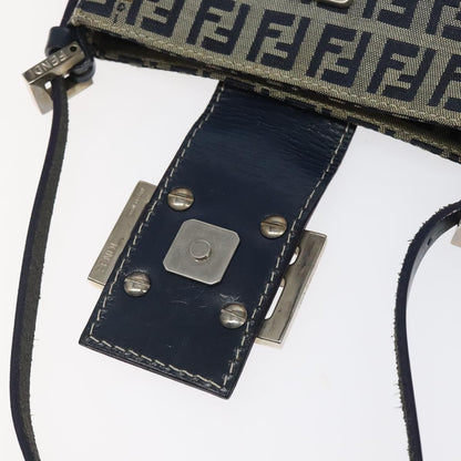 Fendi Vintage Shoulder Bag Zucca Canvas, NAVY, CANVAS, Shoulder bag