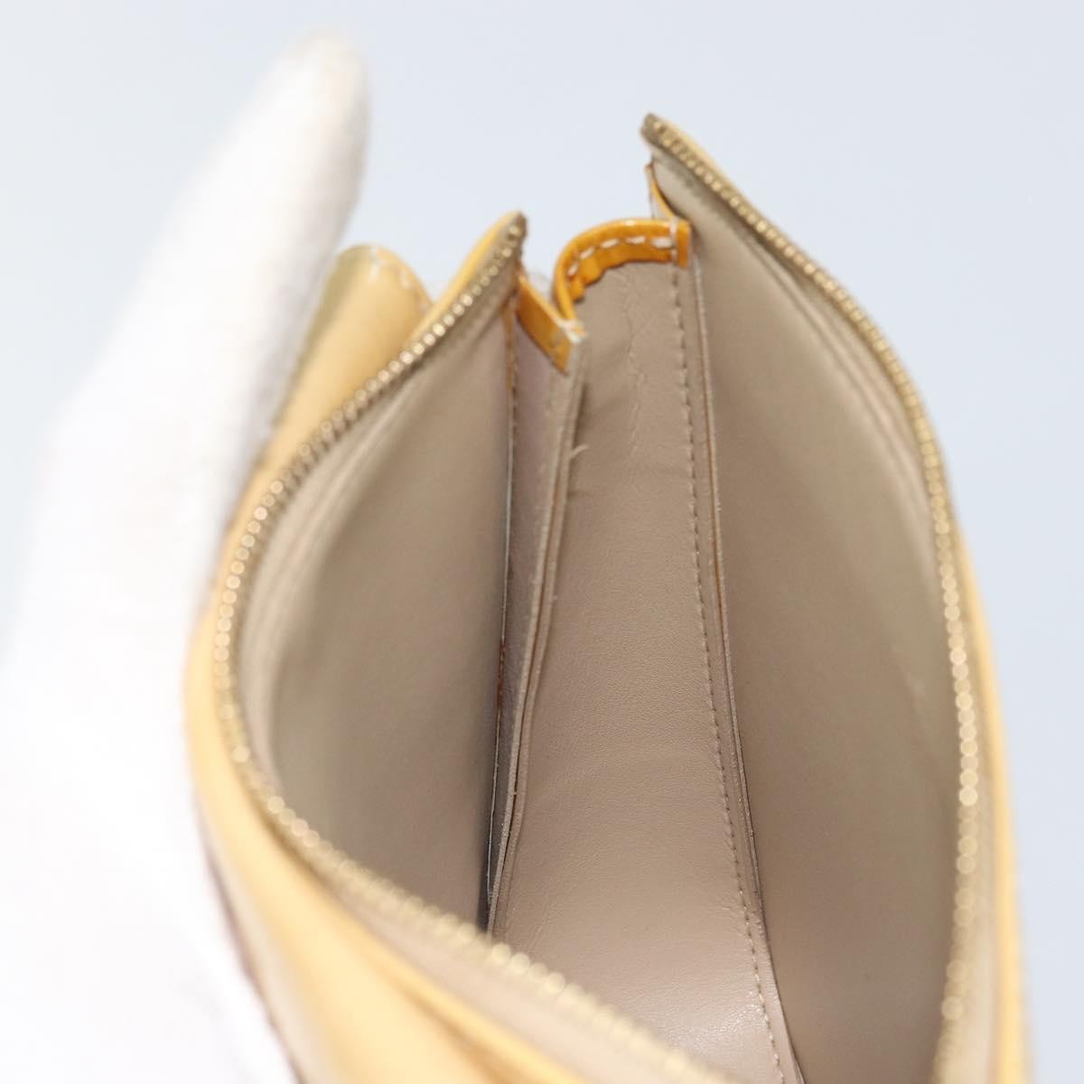 Louis Vuitton Mott Handbag Monogram Vernis, Beige, Patent Leather, Clutch