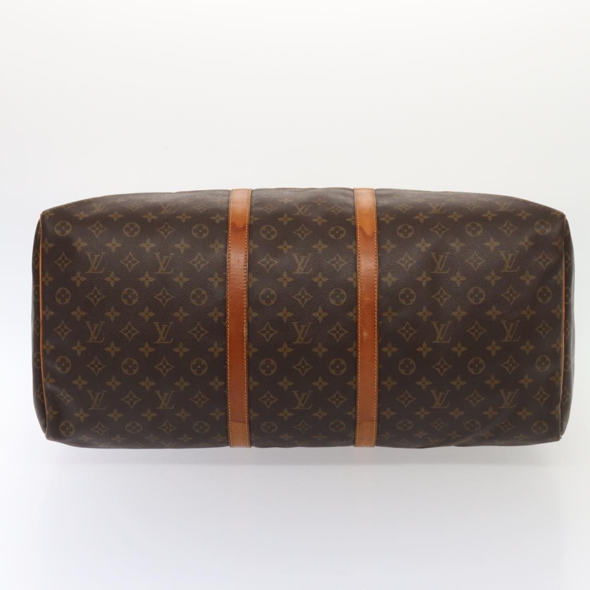 Louis Vuitton Keepall Bag Monogram Canvas, BROWN, CANVAS, Travel bag