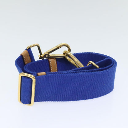 Prada Push Lock Flap Shoulder Bag Canvas, BLUE, CANVAS, Shoulder bag
