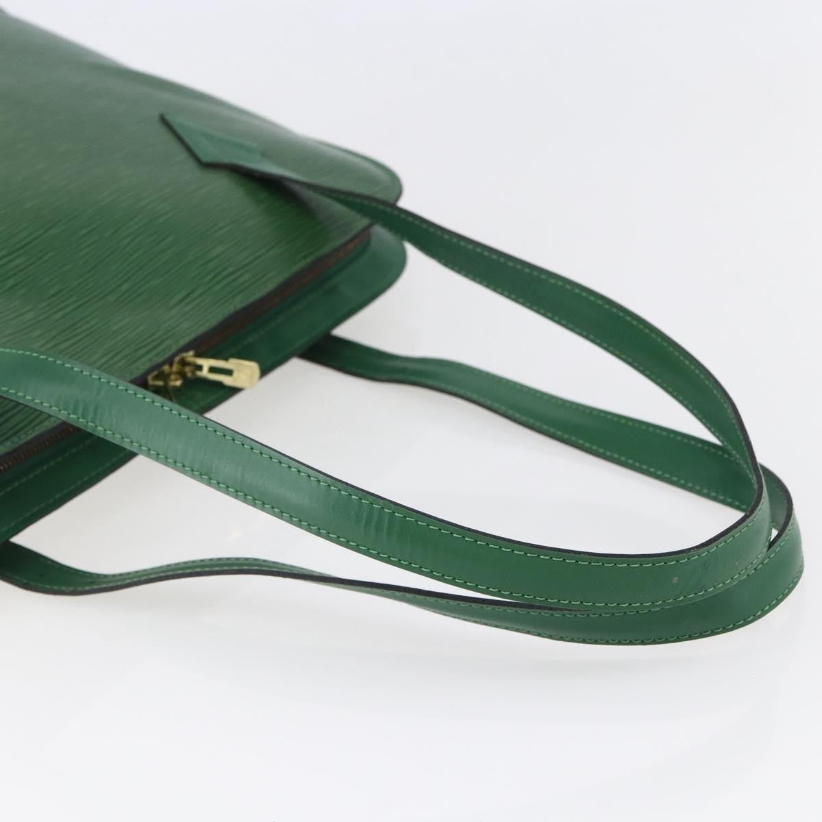 Louis Vuitton Lussac Handbag Epi Leather, GREEN, LEATHER, Handbag