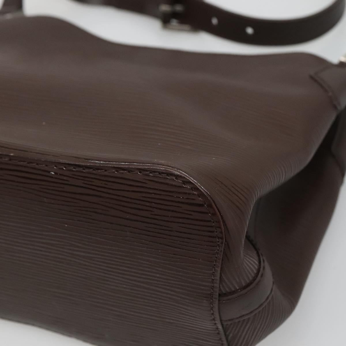 Louis Vuitton Mandara Handbag Epi Leather, BROWN, LEATHER, Shoulder bag