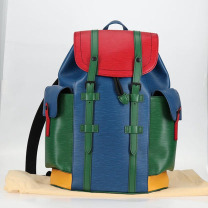 Louis Vuitton Christopher Backpack Epi Leather, MULTICOLOUR, LEATHER, Backpack