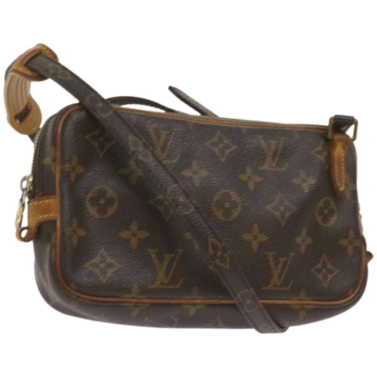 Louis Vuitton Pochette Marly Bandouliere Bag Monogram Canvas, BROWN, CANVAS, Crossbody bag