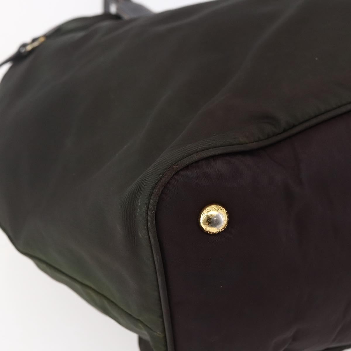 Prada Open Tote Tessuto, Khaki, Nylon, Tote Bag