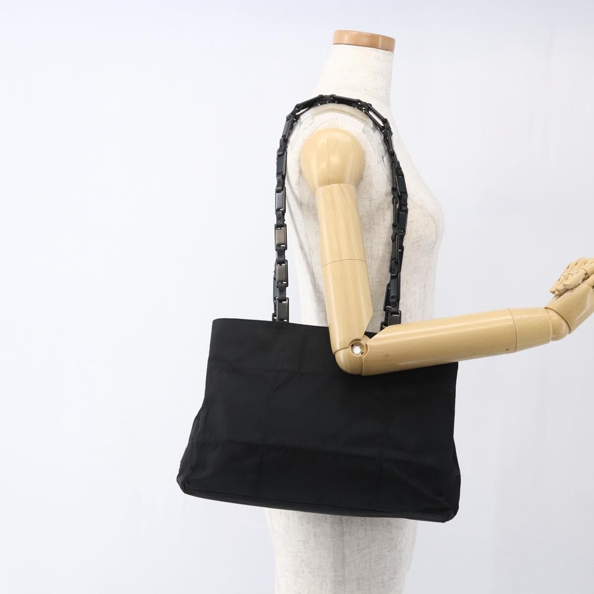 Prada Vintage Tote Tessuto, BLACK, NYLON, Tote bag