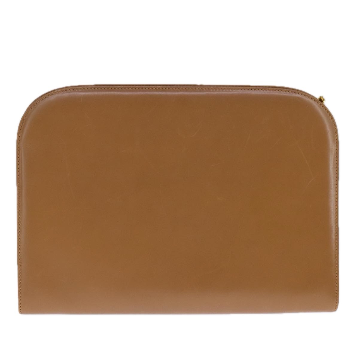 Salvatore Ferragamo Vintage Gancini Chain Shoulder Bag Leather, BEIGE, LEATHER, Shoulder bag