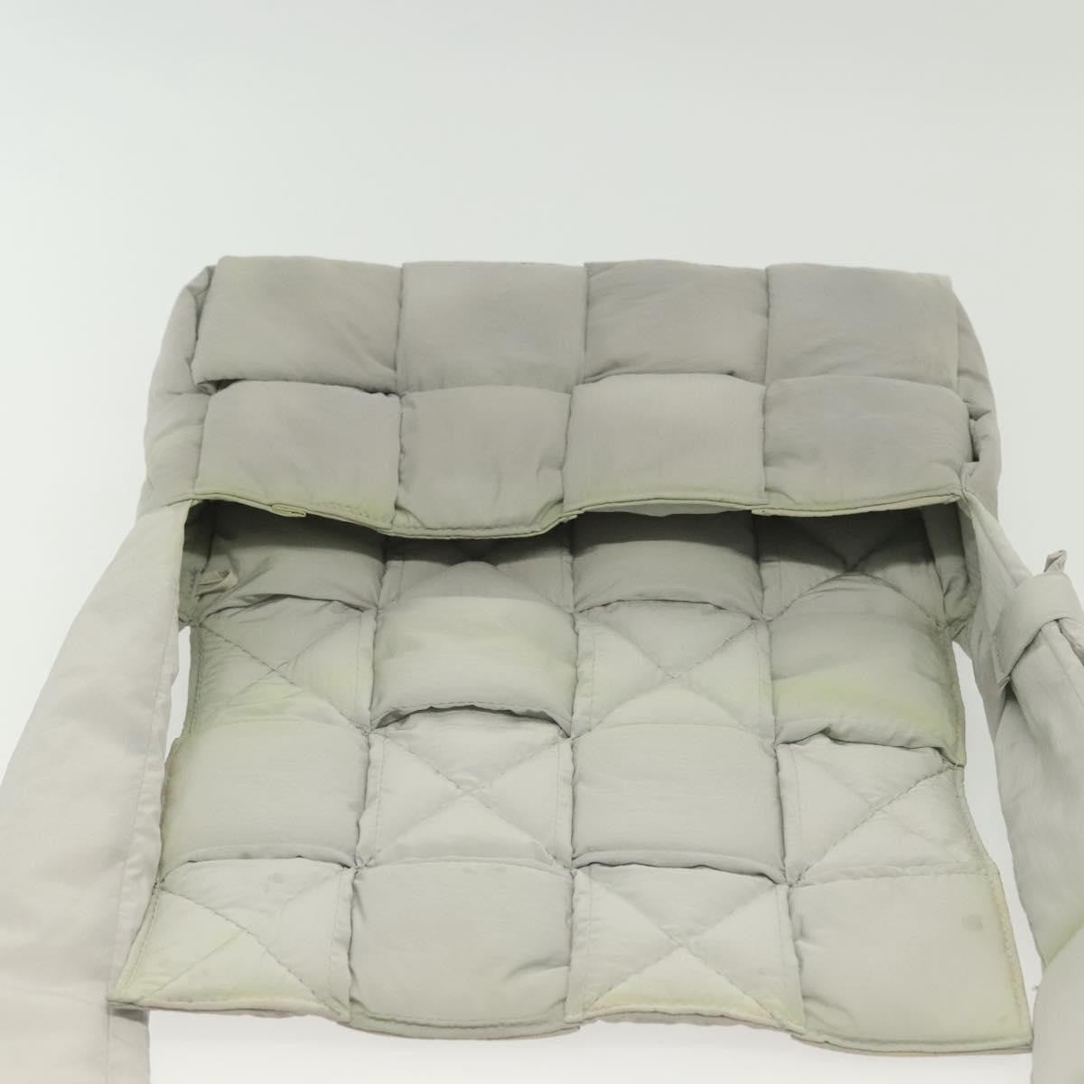 Bottega Veneta Padded Tech Cassette Crossbody Bag Intrecciato Nylon, GRAY, NYLON, Crossbody bag