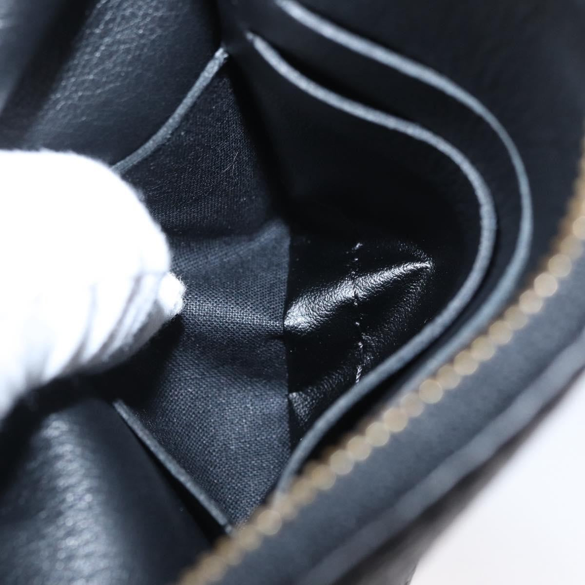 Louis Vuitton Selene Pochette Mahina Leather, Black, Leather, Clutch