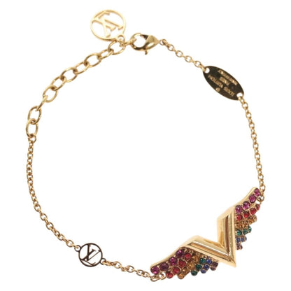 Louis Vuitton Essential V California Dreaming Bracelet Metal with Crystals, GOLD, METAL, Bracelet