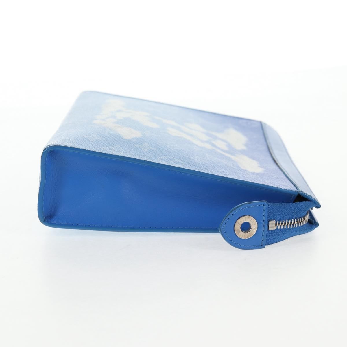 Louis Vuitton Pochette Voyage Limited Edition Monogram Clouds, BLUE, PVC, Clutche & pouche