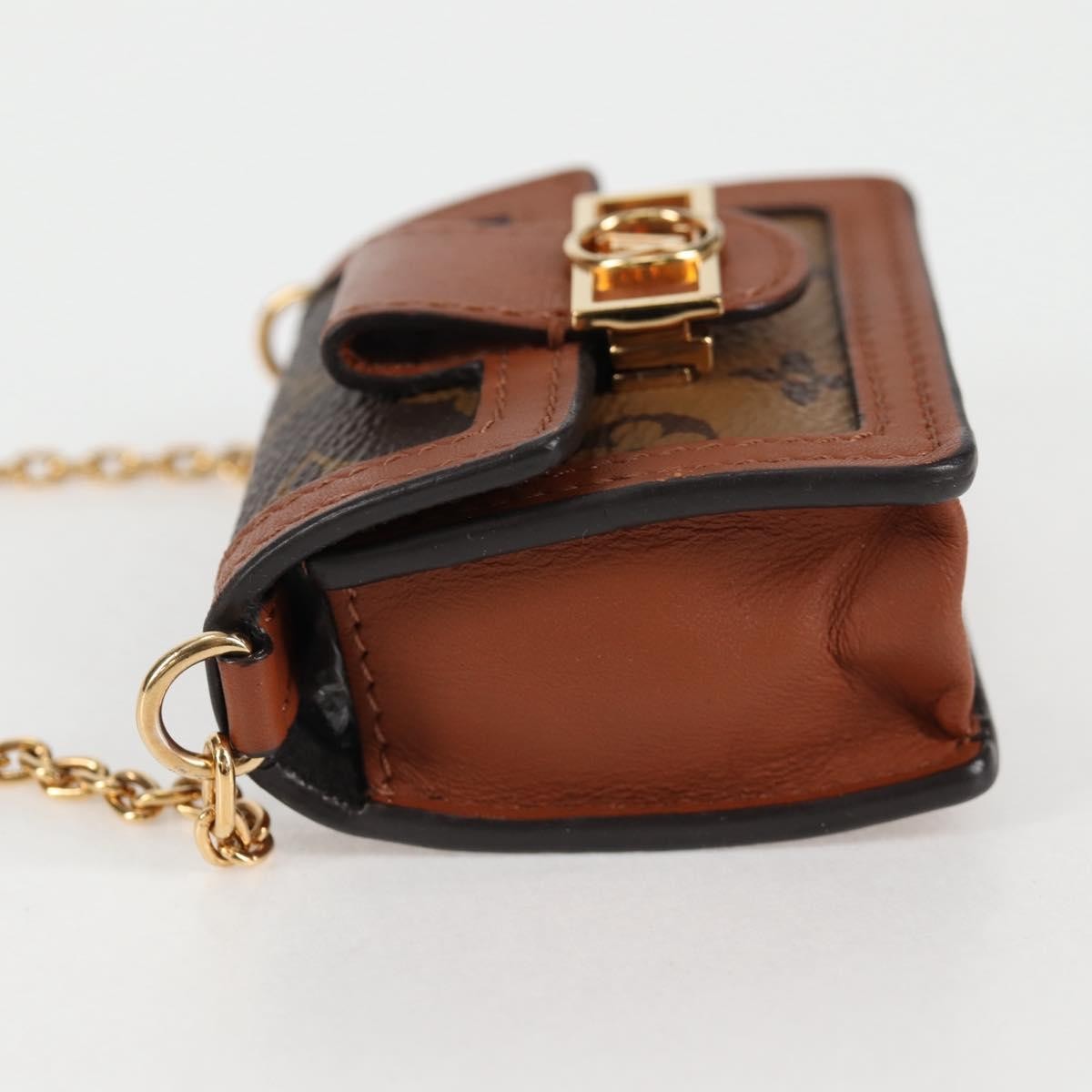 Louis Vuitton Dauphine Chain Wallet Reverse Monogram Canvas, BROWN, CANVAS, Wallets