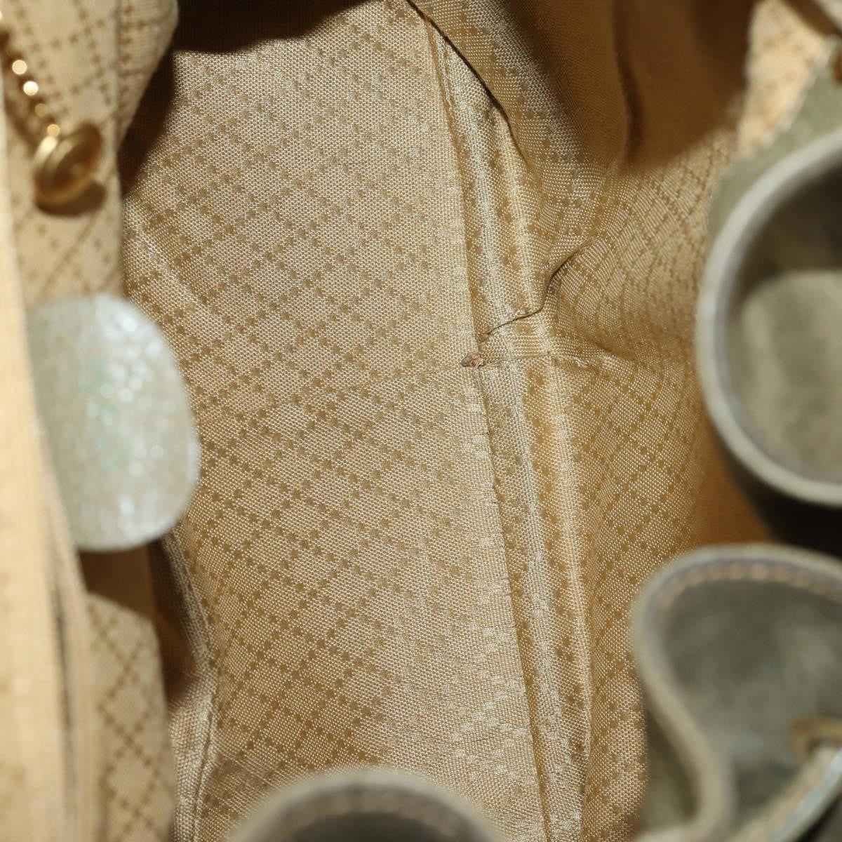 Gucci Vintage Bamboo Backpack Suede, KHAKI, SUEDE, Backpack