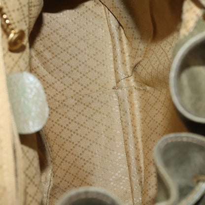 Gucci Vintage Bamboo Backpack Suede, KHAKI, SUEDE, Backpack