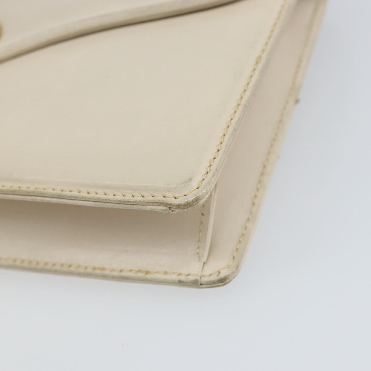 Gucci Vintage clutch Bag Leather, WHITE, LEATHER, Clutche & pouche