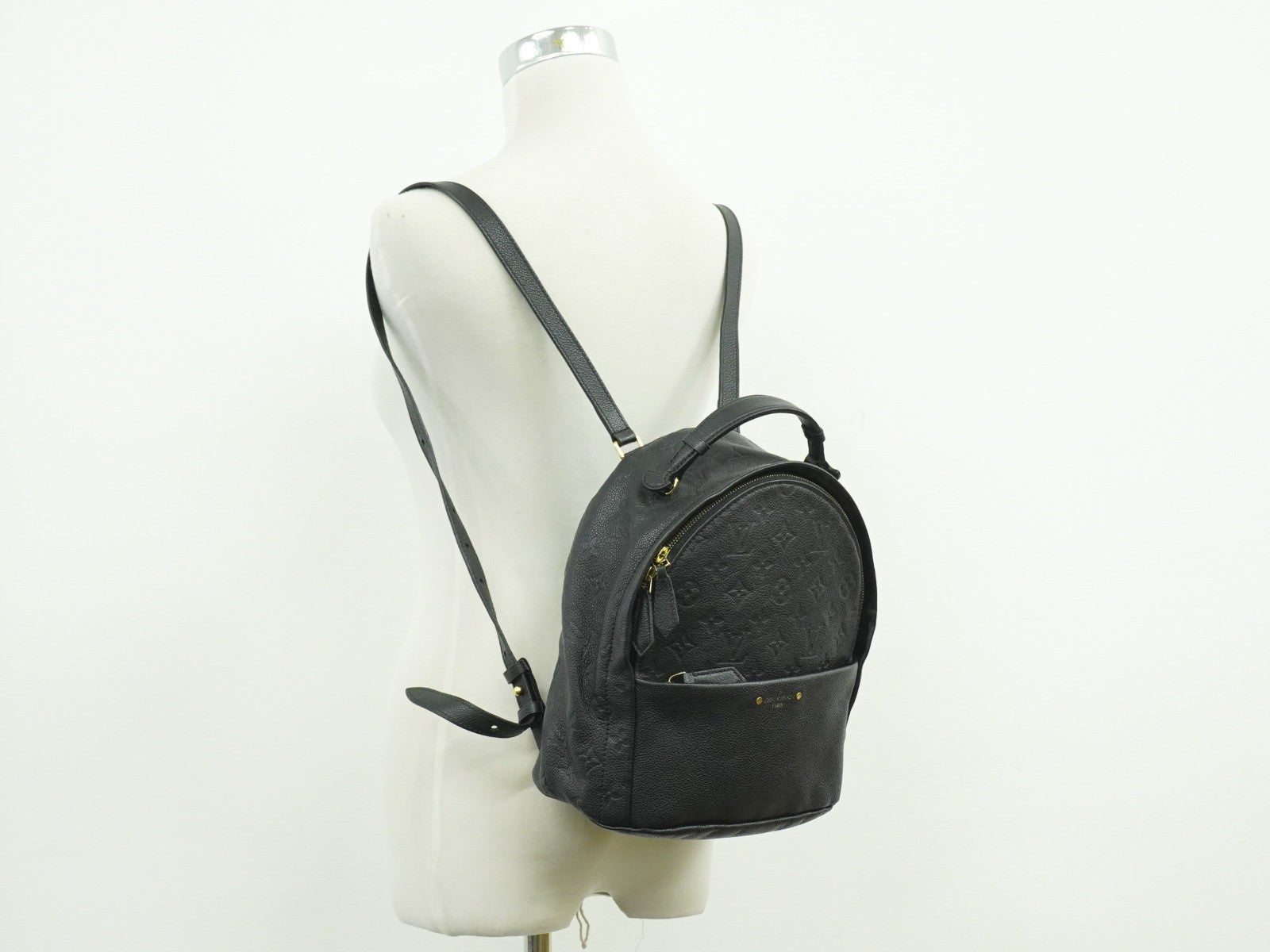 Louis Vuitton Sorbonne Backpack Monogram Empreinte Leather, BLACK, LEATHER, Backpack