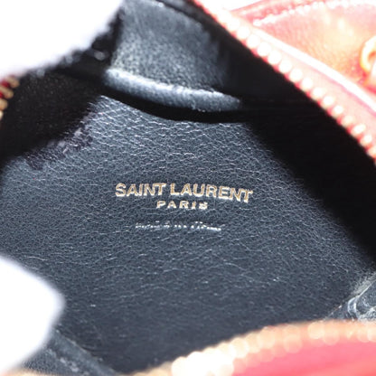 Saint Laurent Love Heart Chain Bag Leather, RED, LEATHER, Shoulder bag