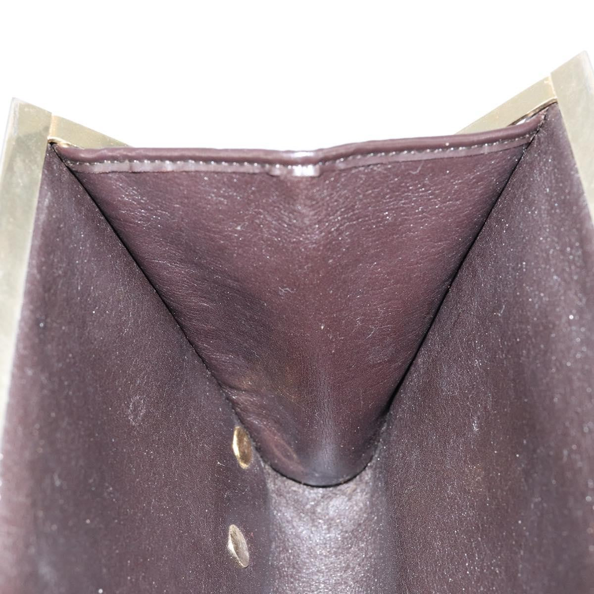 Christian Dior Vintage Frame Clutch Diorissimo Canvas, BROWN, CANVAS, Clutche & pouche