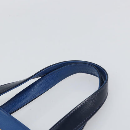 Burberry Vintage Handbag Leather, Blue, Leather, Handbag