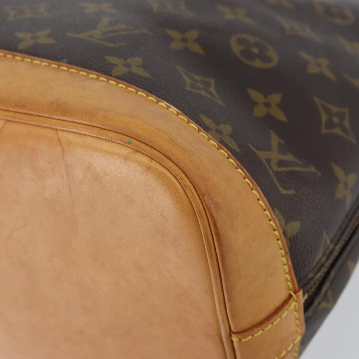 Louis Vuitton Alma Handbag Monogram Canvas, BROWN, CANVAS, Handbag