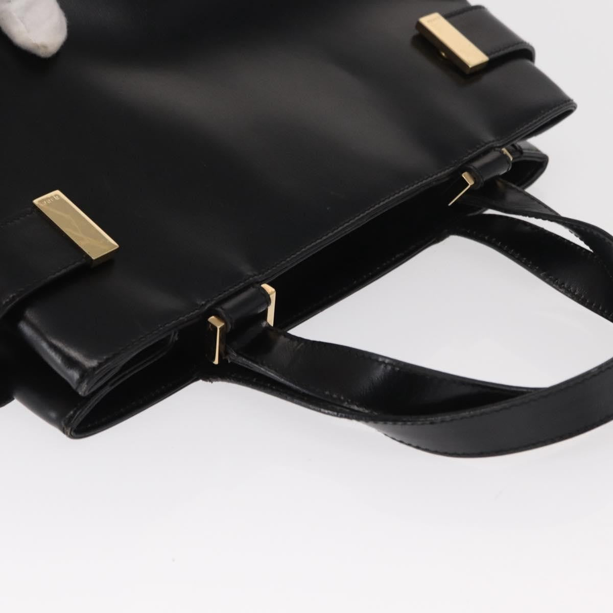 Gucci Vintage Handbag Leather, BLACK, LEATHER, Handbag