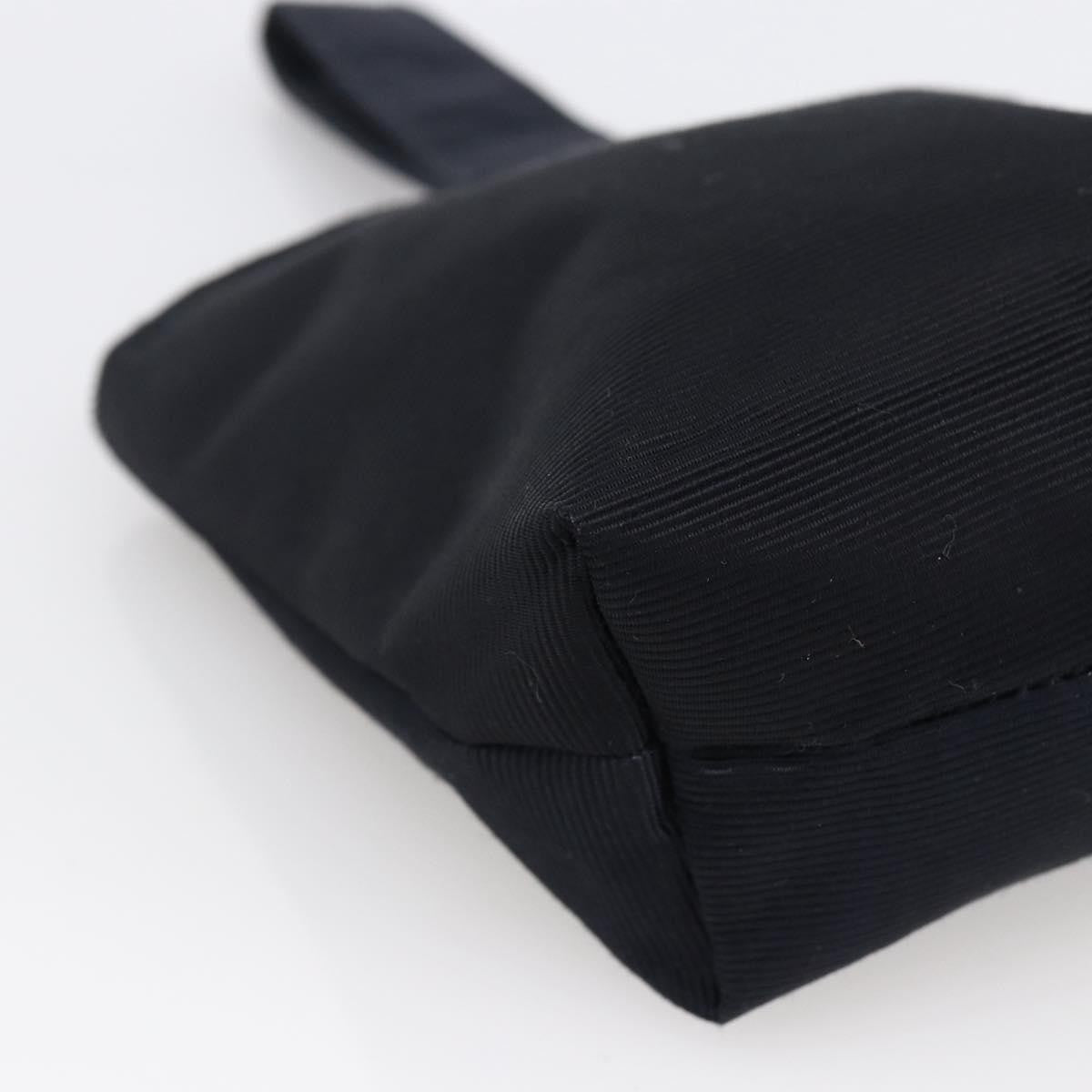 Celine Marin Wristlet Pouch Canvas with Leather, NAVY, NYLON, Clutche & pouche