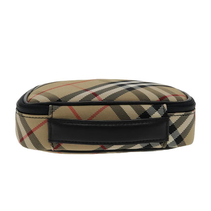 Burberry Nova check Pochette Nylon, BEIGE, NYLON, Clutche & pouche