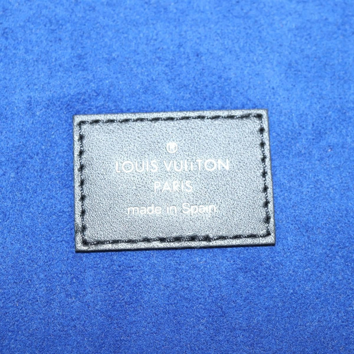 Louis Vuitton Box Camille Case Alps Patches Damier Graphite and Leather, GRAY, CANVAS, Tech accessory