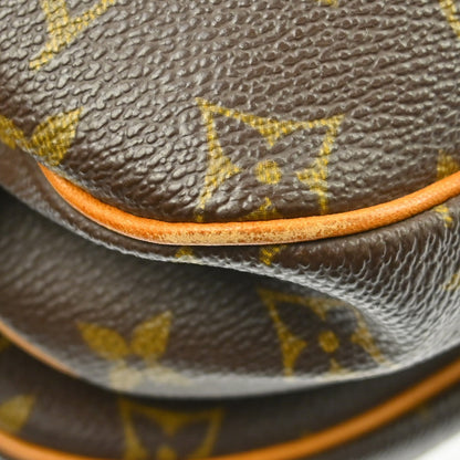 Louis Vuitton Saumur Handbag Monogram Canvas, Brown, Canvas, Shoulder Bag