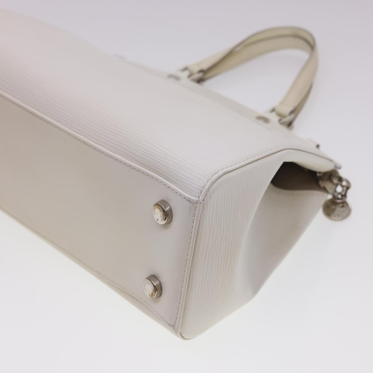 Louis Vuitton Brea Handbag Epi Leather, WHITE, LEATHER, Handbag