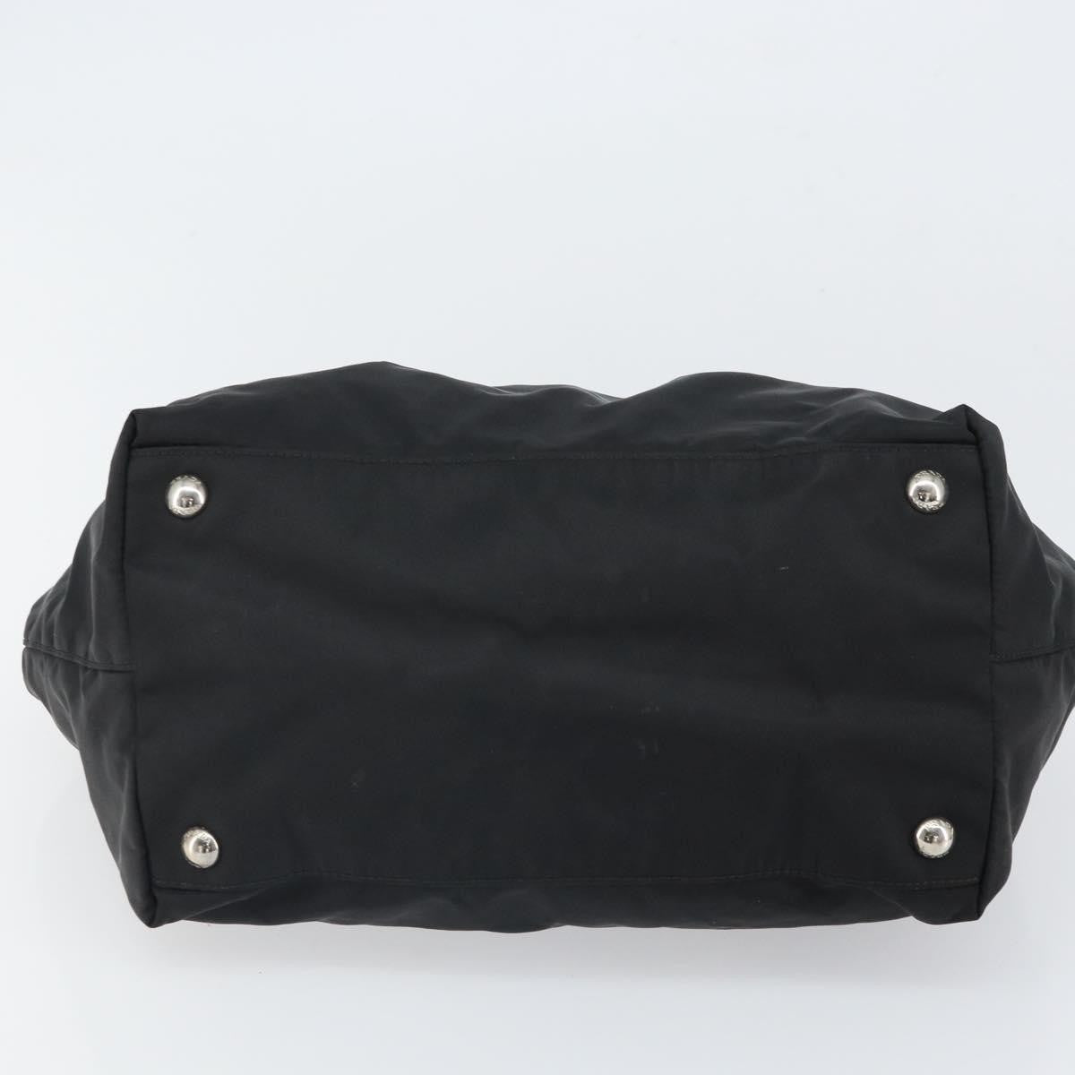 Prada Bow Tote Tessuto with Leather, Black, Nylon, Tote Bag