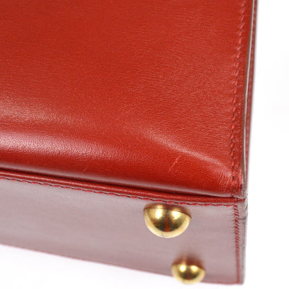 Hermes Dalvy Bag Box Calf, RED, LEATHER, Handbag