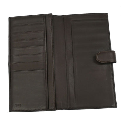 Loewe Anagram Wallet Leather, BROWN, LEATHER, Wallets