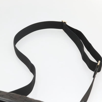 Gucci Flap Messenger Bag GG Coated Canvas, BLACK, CANVAS, Shoulder bag