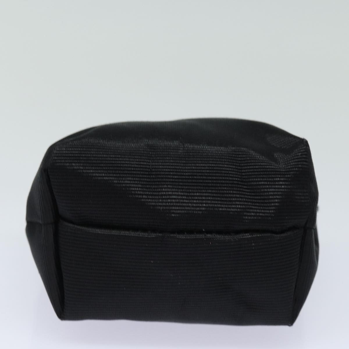 Celine Circle Logo Pouch Nylon, Black, Nylon, Clutch