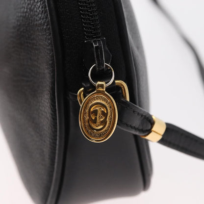Gucci Vintage Shoulder Bag Leather, BLACK, LEATHER, Shoulder bag